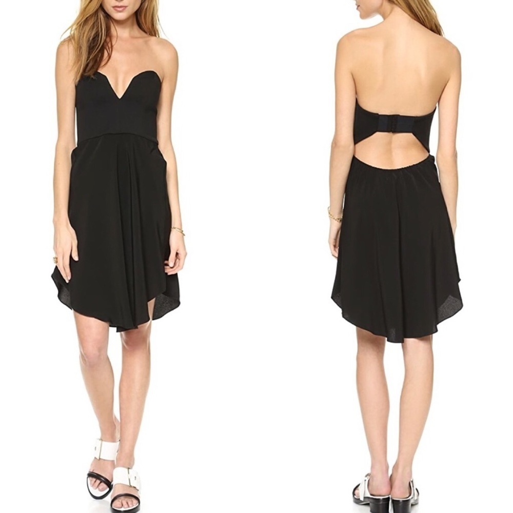 ⚫️ CHALK sweetheart hook back dress​​